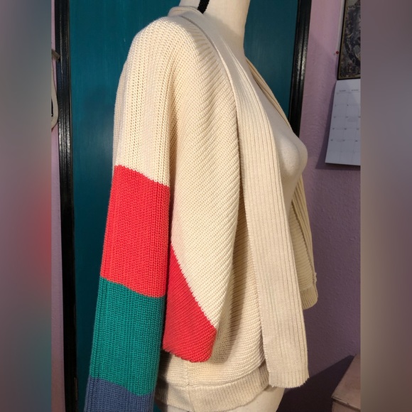 CAbi Cream Trio Striped Cardigan Size S - Picture 10 of 16